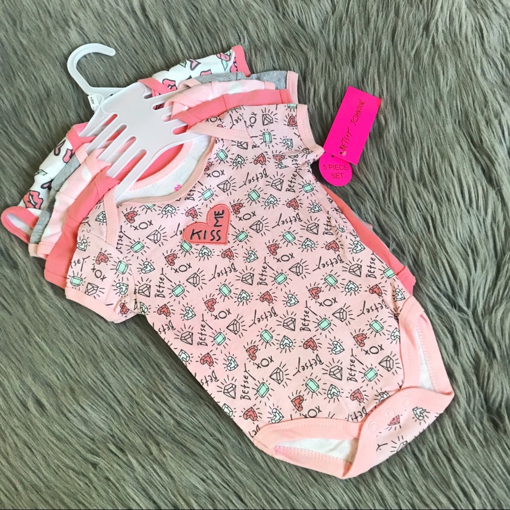 Betsey johnson baby 5pc onesies